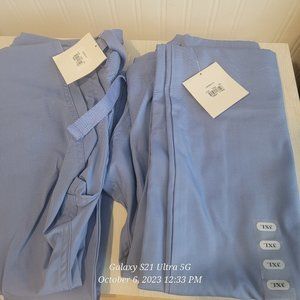 2 pair of 3x Drawstring scrub pants (unisex)
